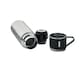 image 3 of MidOcean Tonia Double-Walled 420ml Flask - Matt Silver - One Size Multi | One Size