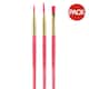 image 1 of Moon Creations Face Paint Brush (Pack of 3) - Pink - One Size