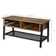image 7 of HOMCOM Media Stand for TVs Up to 45" TV w/ 3 Shelves Cable Holes Metal Frame