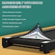 image 5 of HOMCOM 1.85HP Foldable Electric Treadmill Fitness Safety Lock LED Screen Black