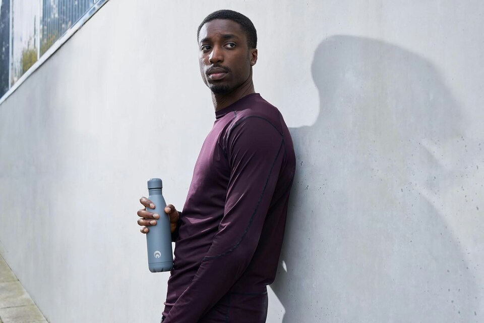 image 1 of Restore Roam Stainless Steel Insulated Thermal Bottle 500ml Taupe 2 Pack