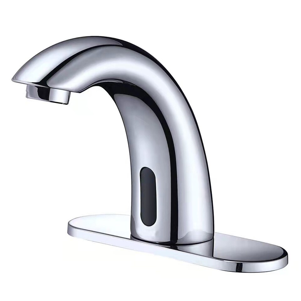 image 1 of ENER J Touchless Waterfall Basin Tap LED Temperature Display Pull Out Sensor Mixer