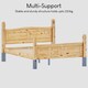 image 5 of Vida Designs Corona 5ft King Size Bed Solid Pine Wood Frame, High Foot End, 150 x 200cm