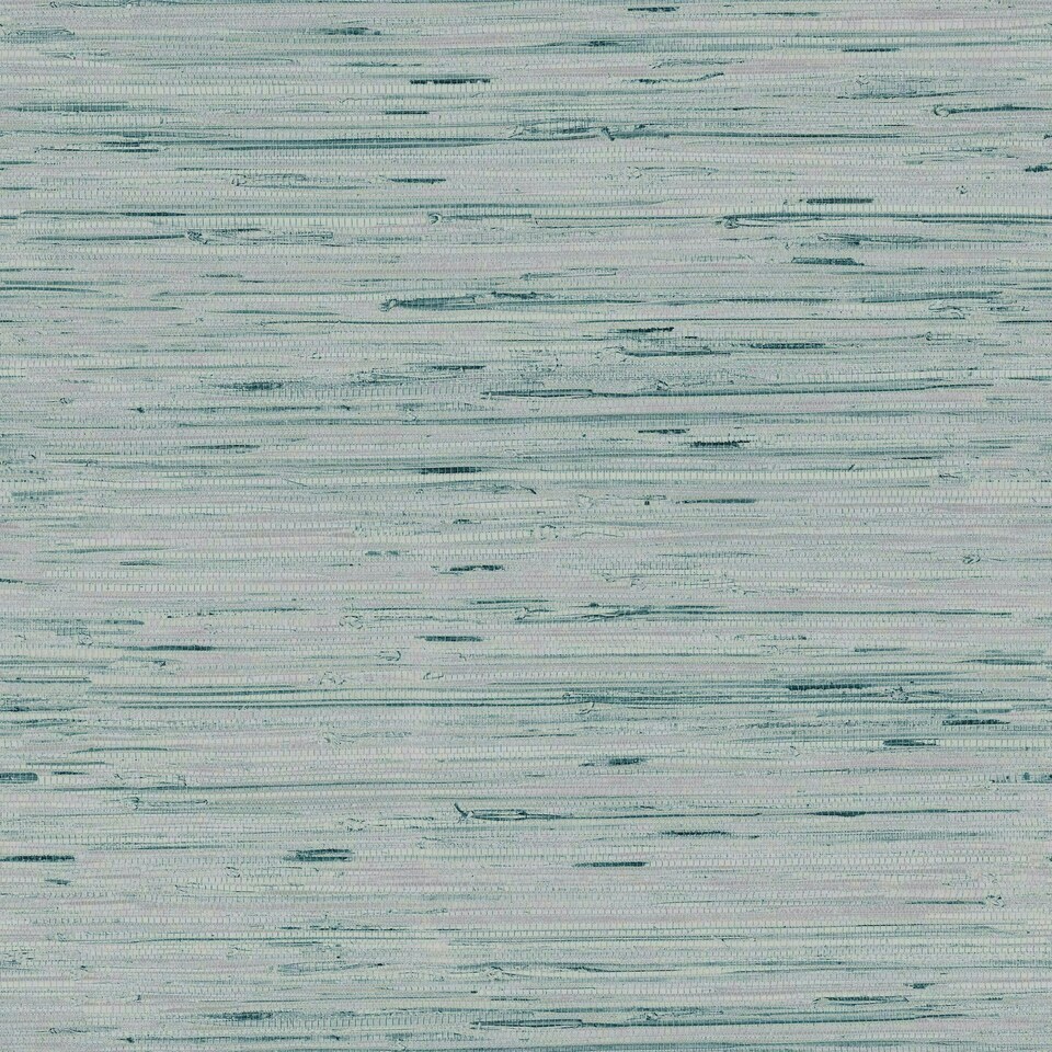 image 1 of York Premium Y6201603 Lustrous Grasscloth Wallpaper, Blue & Gold Multi
