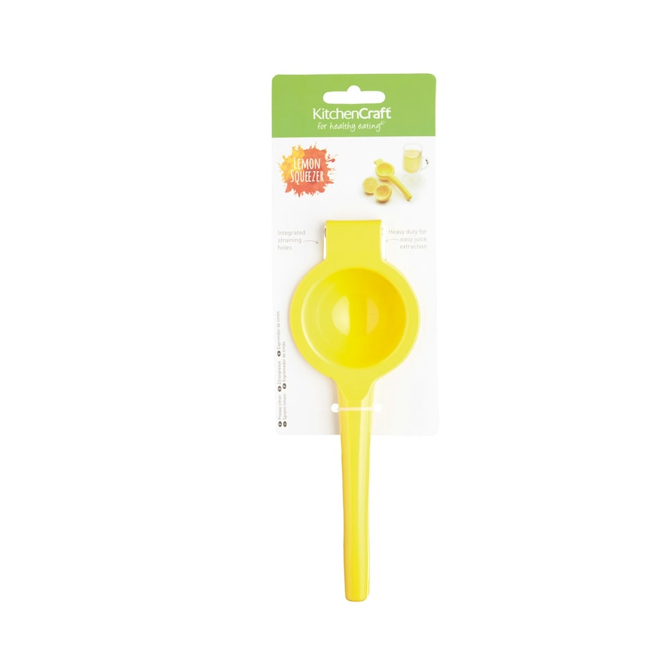 image 1 of KitchenCraft Lemon Squeezer Yellow Metal