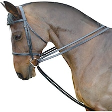 Kincade Leather Draw Reins Set | Black | Black | One Size | 1