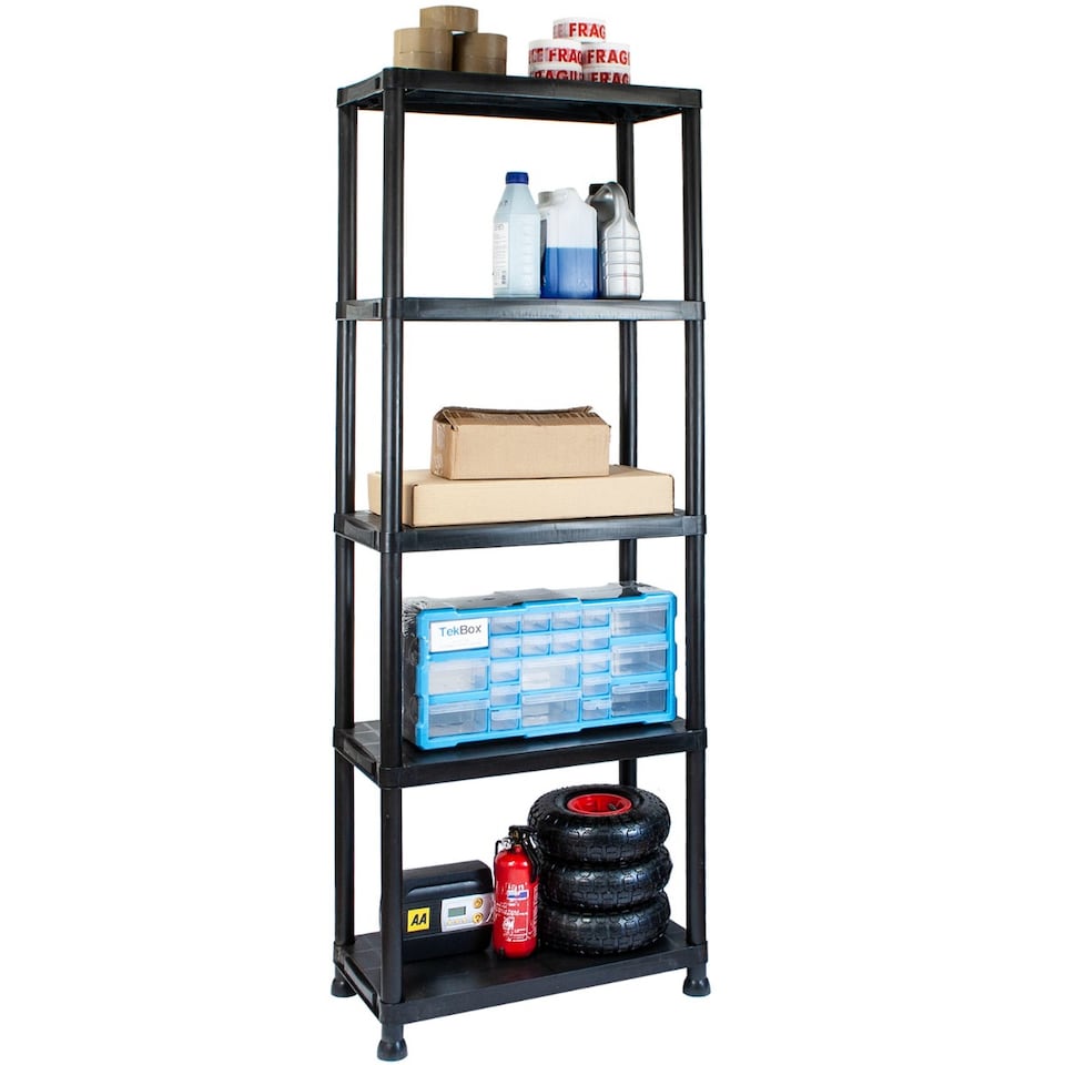 image 1 of TekBox 5 Tier Garage Storage Shelves