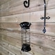 image 3 of Tom Chambers Heavy Duty Flick and Click Garden Wild Bird Hanging Black Metal Fat Ball Feeder