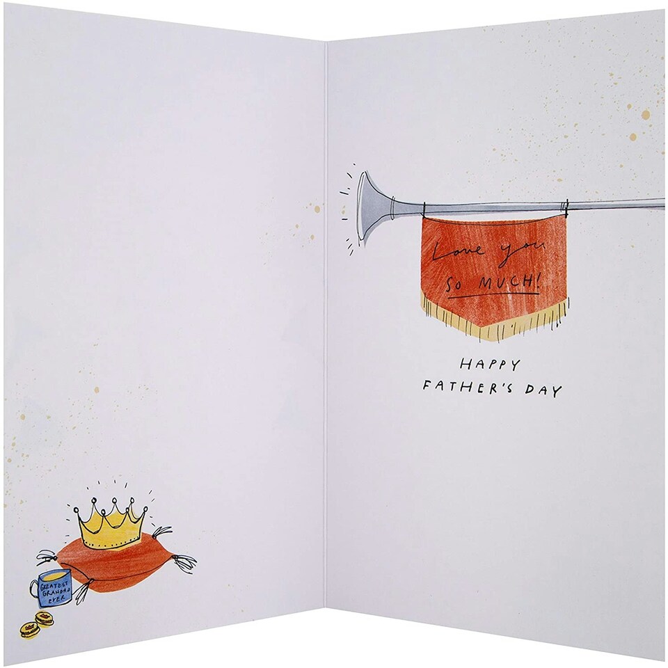 image 1 of Cute Illustrated Design Father's Day Card for Grandad