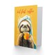image 2 of Birthday Card But First Coffee Cute Happy Sloth Morning Ritual
