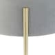 image 2 of Interiors by Premier Hayes Round Grey Velvet Stool