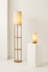 image 7 of ValueLights Elsa Natural Bamboo Fabric Wooden Table Lamp & Bulb | Brown