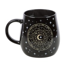 Something Different Astrology Wheel Heat Changing Mug - Black - One Size