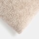 image 3 of OHS 2 x Teddy Marl Fleece Textured Cushion Covers, 45x45cm - Natural