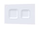 image 1 of Balterley Square Dual Flush Push Button White