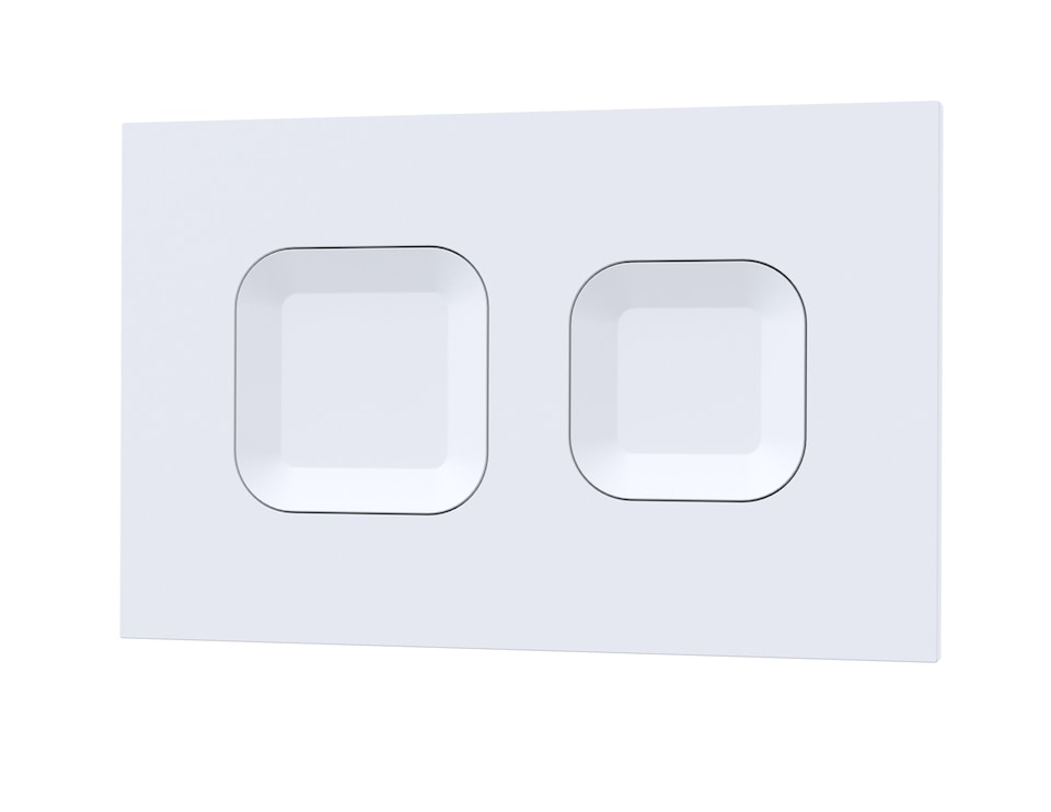 image 1 of Balterley Square Dual Flush Push Button White