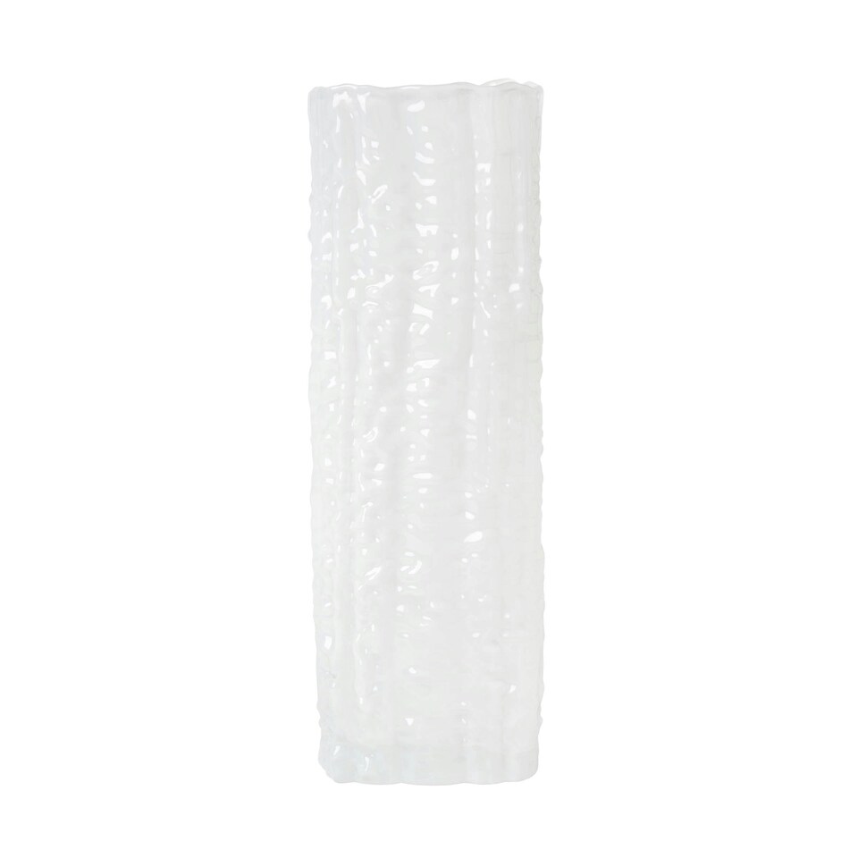 image 1 of BHS Bobble Glass Vase, White White | White