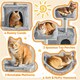image 4 of Yaheetech 149 cm Multilevel Cat Tree with Plush Perch Light Grey