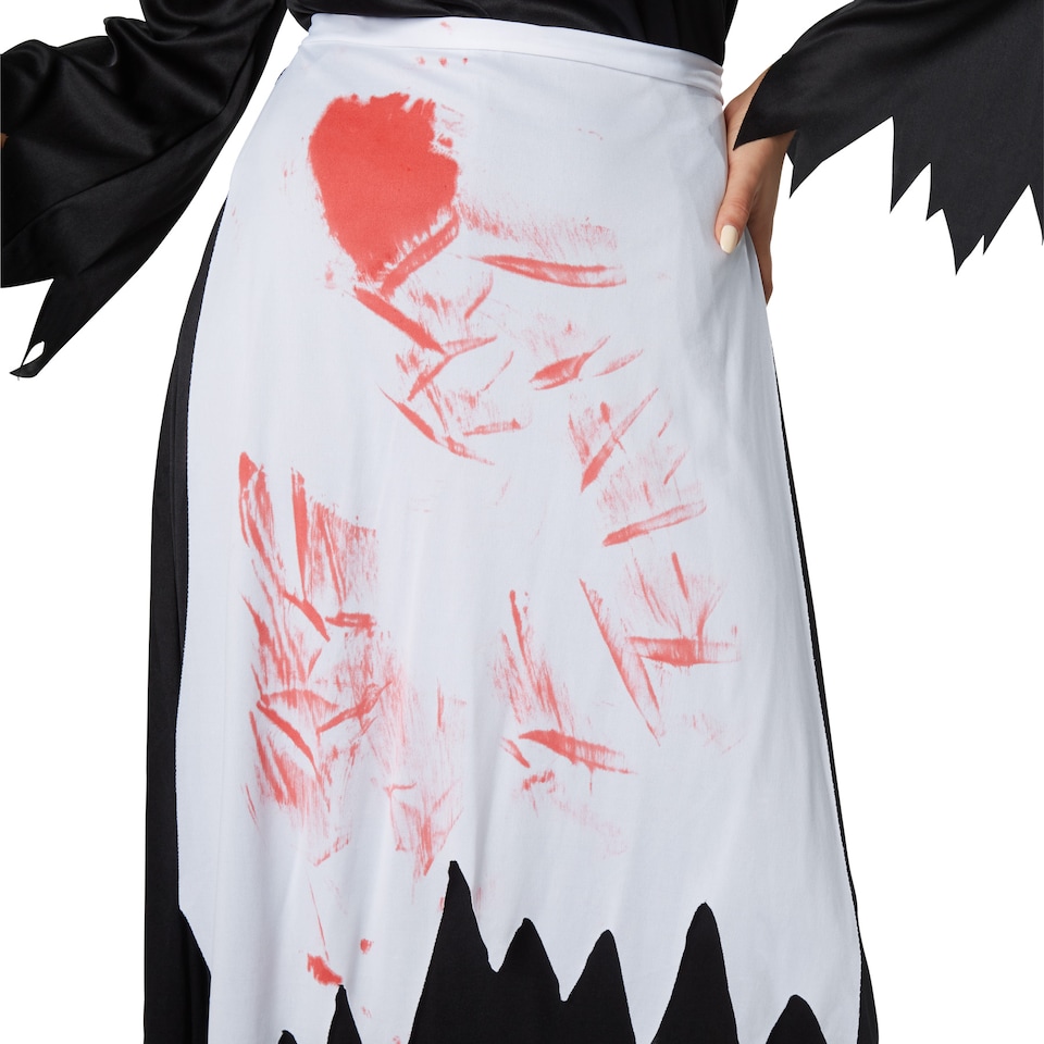 image 1 of Scary Witch - Halloween fancy dress costume for women | Black | black/white | 1