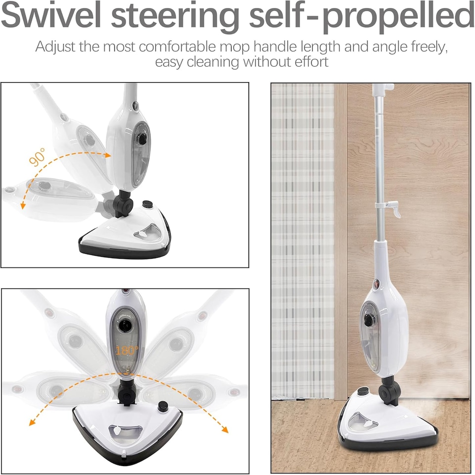 image 1 of Alivio 10-in-1 Steam Mop Multipurpose Chemical-Free Powerful Steam Cleaner