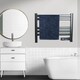 image 4 of Infrared Heating Towel Rail Radiator, Modern Heating Warmer Wall Mounted Ladder for Bathroom ( Black)