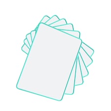 Pack of 6 A4 Double Sided Magnetic Erasable MDF Plain Whiteboards With Cyan Border | Green | Cyan