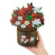 image 2 of Poinsettia Bouquet Holiday 3D Pop Up Christmas Card