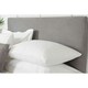 image 1 of Belledorm Faux Suede Plain Headboard Cover - Charcoal - 90cm x 135cm