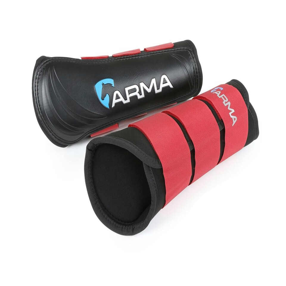 image 1 of Shires ARMA Neoprene Brushing Boots Pink | Size: Full
Colour: Raspberry Pink