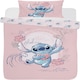 image 5 of Lilo & Stitch Single Duvet Cover Set Bedding Set - Aloha Pink | blue | Single