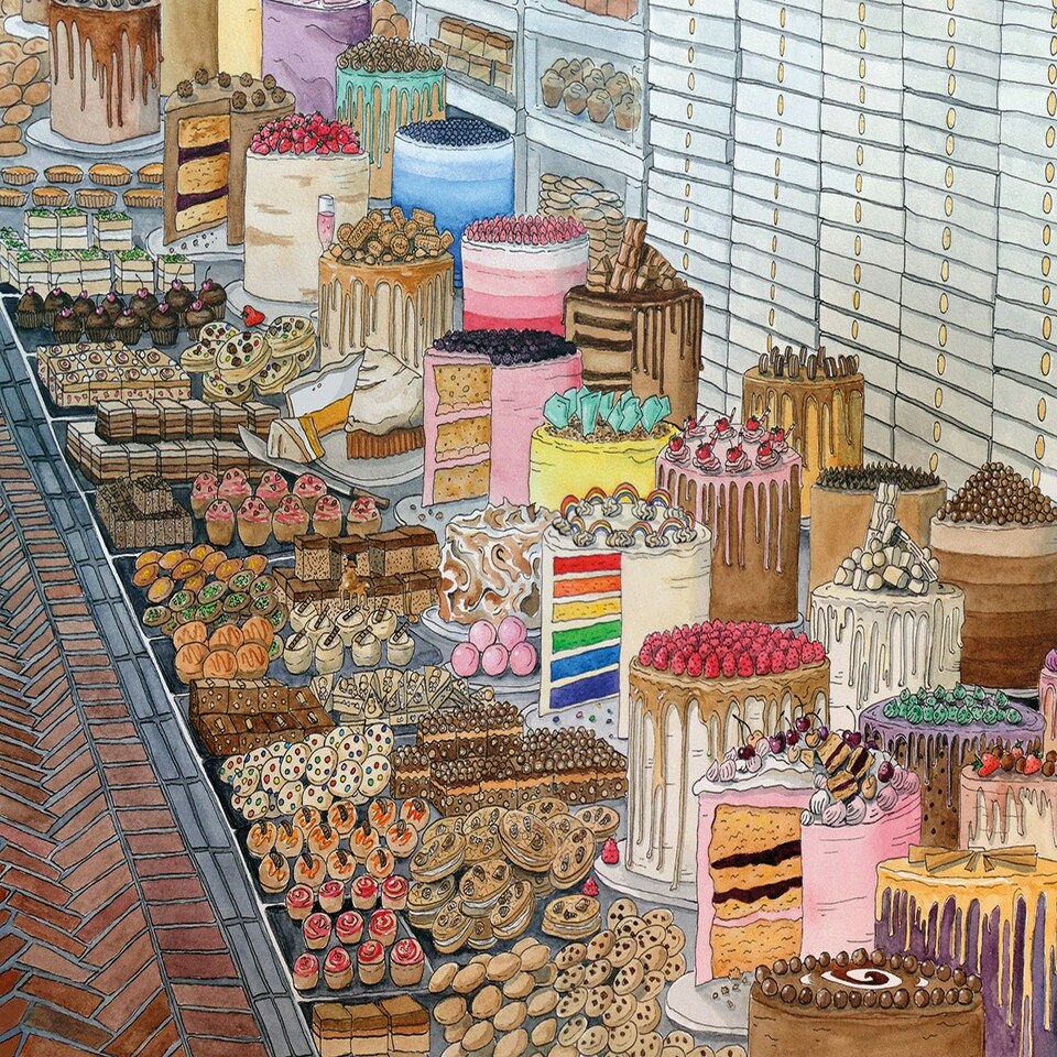 image 1 of At the Farmers Market 1000 Piece Jigsaw Puzzle