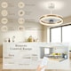image 8 of HOMCOM Ceiling Fan Light with 3 Colour, Timer, Reversible, Remote, Gold