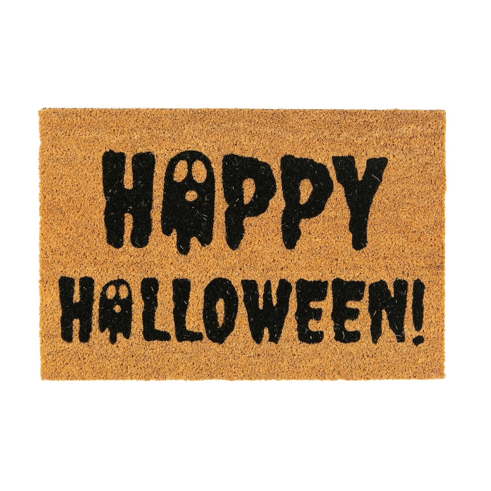 image 1 of Nicola Spring Halloween Coir Door Mat - 60 x 40cm - Ghost
