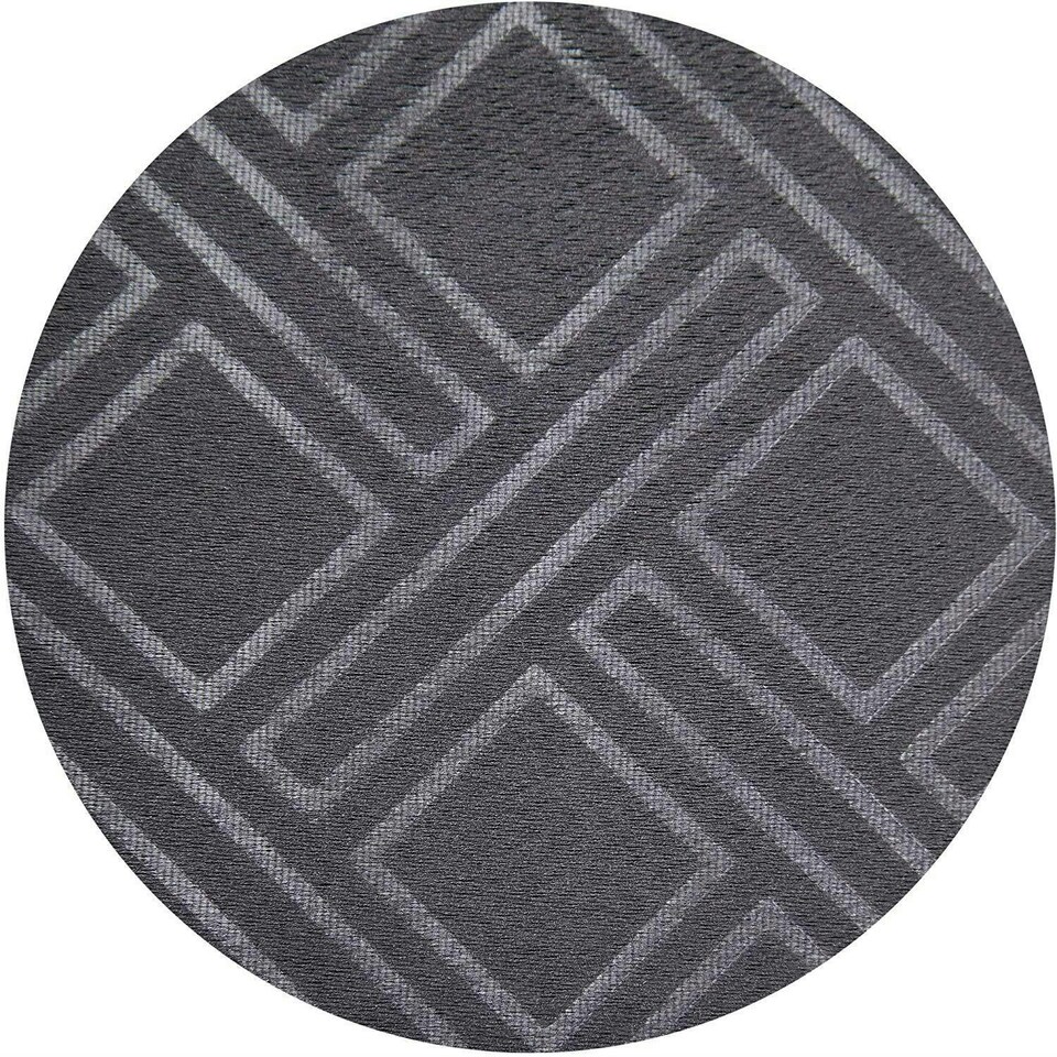 image 1 of Diamond Blackout Eyelet Curtains - Charcoal 229 cm x 229 cm