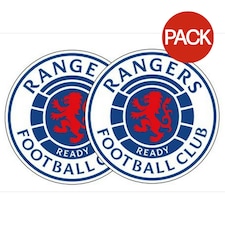 Rangers FC Crest Coaster Set (Pack of 2) - Royal Blue/White - One Size