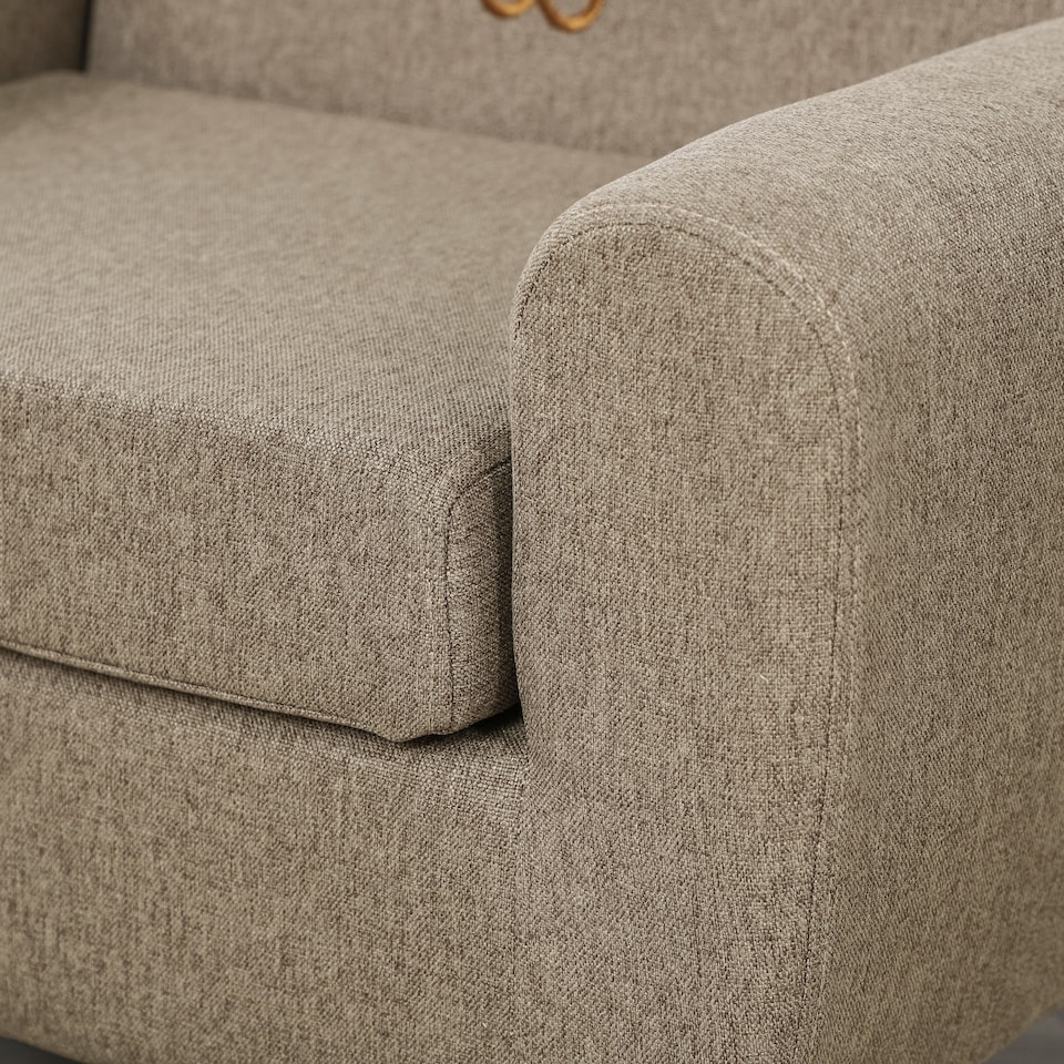 image 1 of HOMCOM Kids Sofa Children Armchair Toddler Chair Ear Modeling Bedroom | Brown | One Size