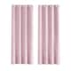 image 1 of Pink Lined Blackout Eyelet Curtains - 46 x 63 Inch Drop - 2 Panel | Pink | One Size