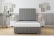 image 1 of Sloomy Langston Pewter Dumfries Bed Frame With Mattress With 50" Upholstered Headboard 3' Single