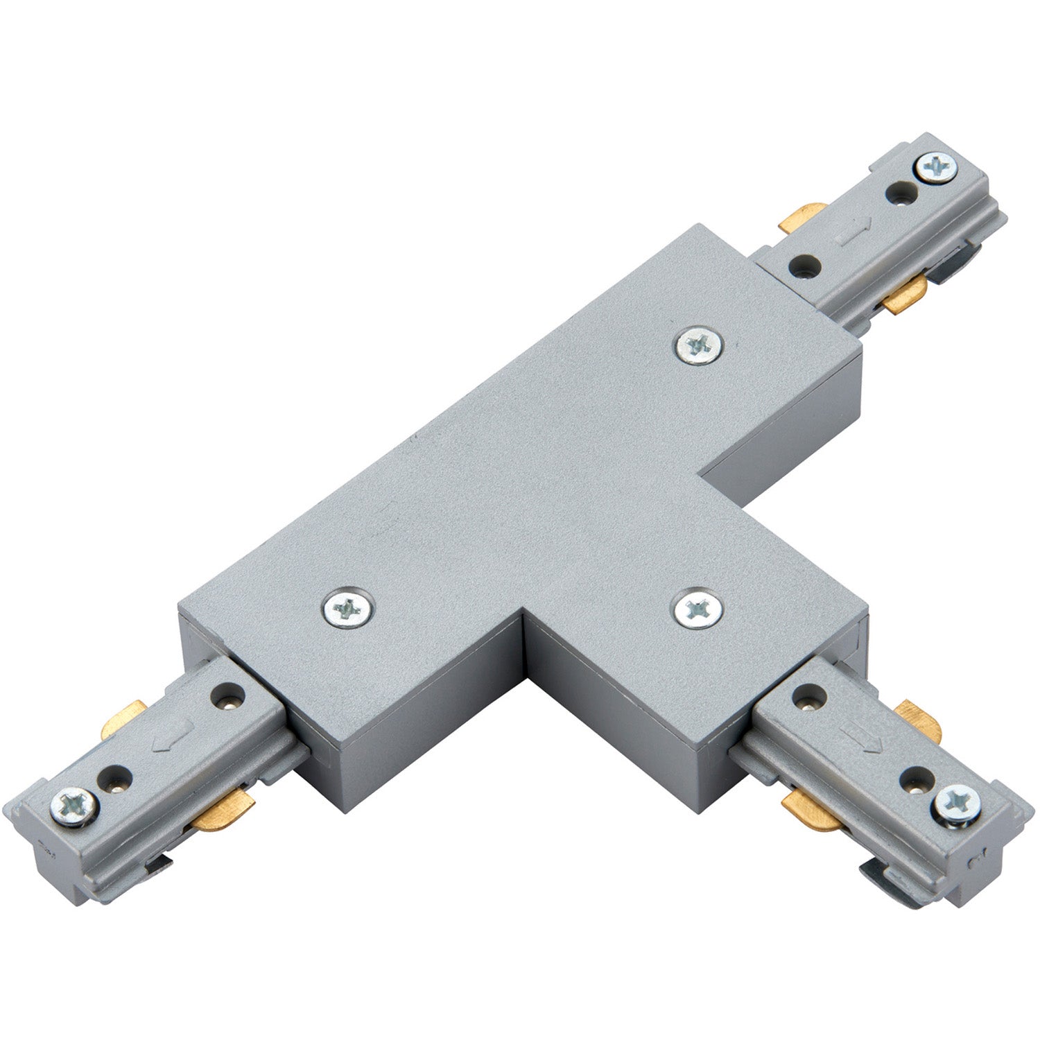 Loops Commercial Track Lighting T-Connector - 180mm x 107mm - Silver Rail System in Metallics