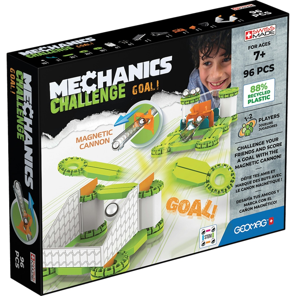 image 1 of Geomag Mechanics Magnetic Challenge Goal 96 Pieces