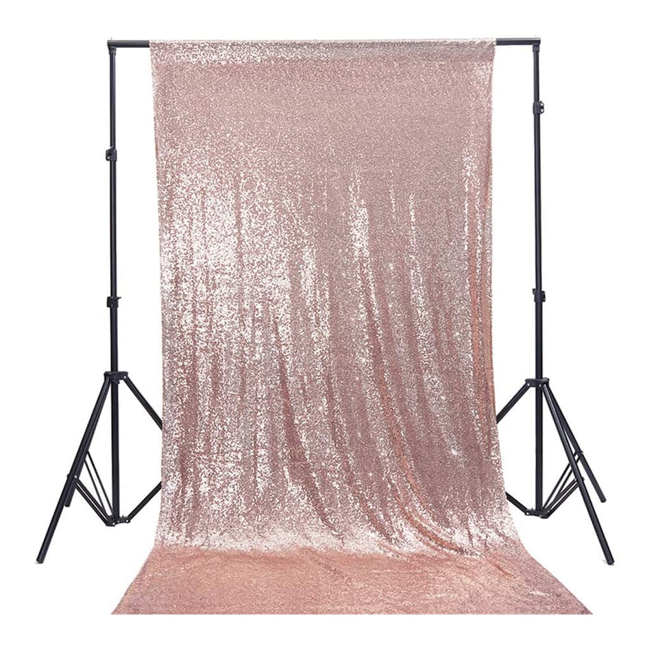 image 1 of 4ft x 7ft Sequin Backdrop Photography Background High-Density Sequin Fabric