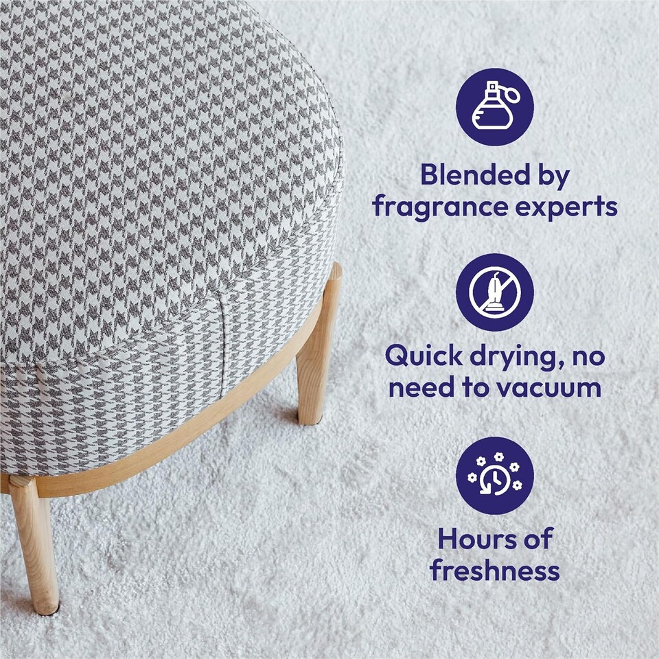 image 1 of 1001 Carpet Fresh Apple Waterlily Carpet Foam Freshener Odour Remover Carpet Cleaner Indoor Home Use 300ml Pack of 2