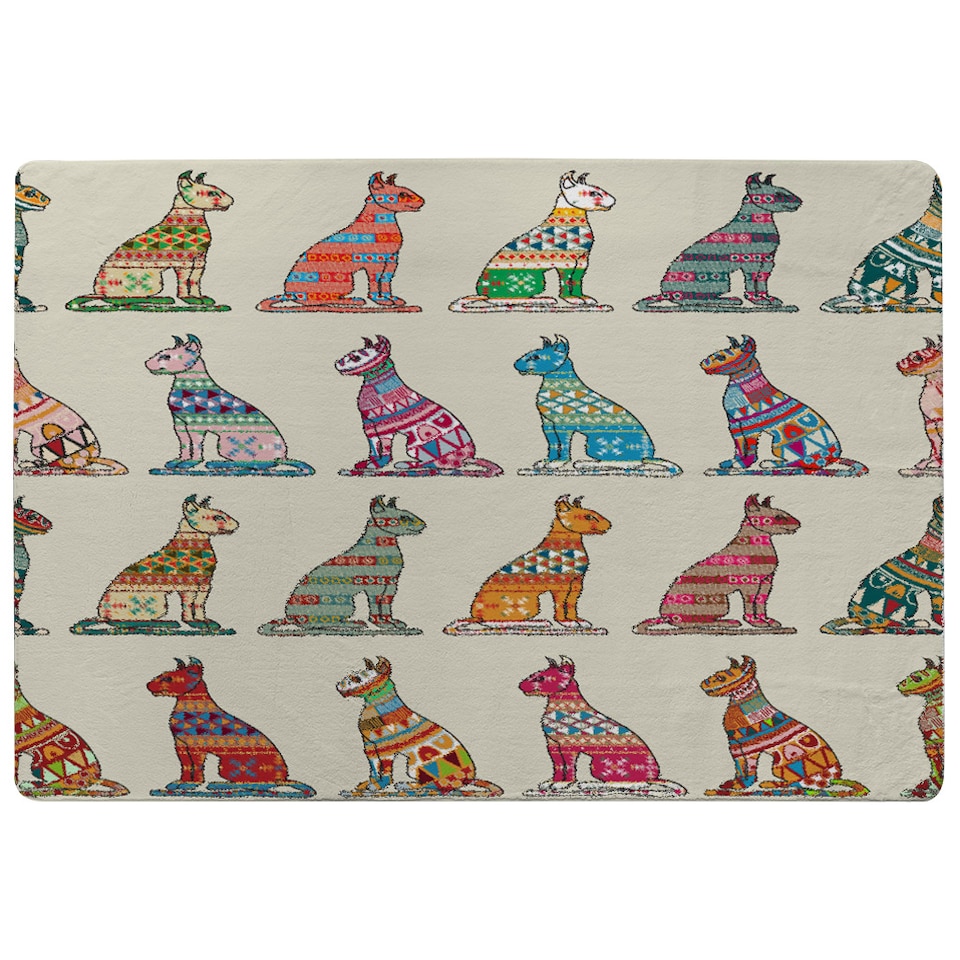 image 1 of Egyptian Cats Rug | Multi