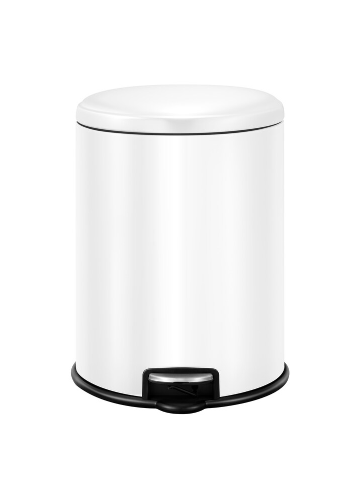 image 1 of Serene Pedal Bin 3L - White | White | White | 3L