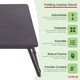 image 10 of Oypla Black Portable Folding Laptop Notebook Tablet Computer Table Desk Stand Black