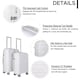 image 4 of Large Suitcase 28’ Inch Hard Shell Check In Luggage - Lightweight & Durable, USB Charging Port, Secure TSA Lock, Dual Spinner Wheels