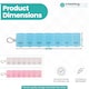image 2 of 7 Day Single Dose Weekly Pill Organiser Pastel Coloured - 3pcs