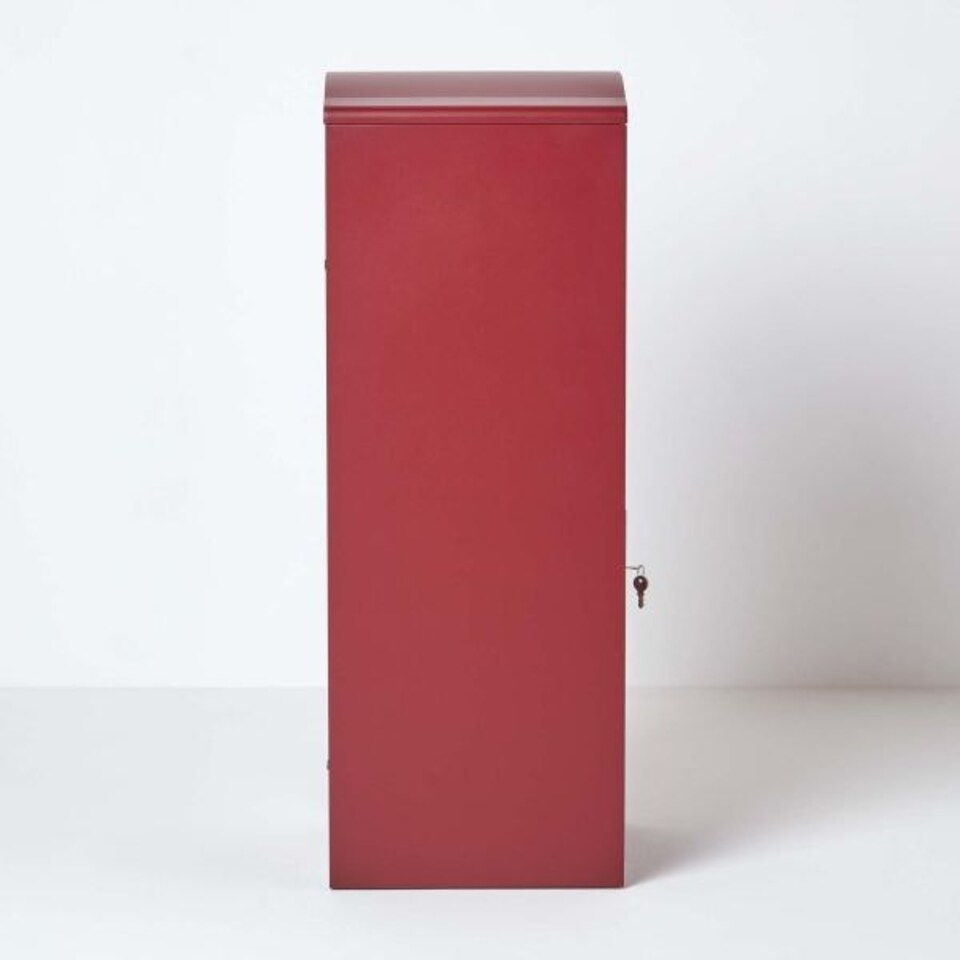 image 1 of SMART PARCEL BOX® Large Curved Top Front Access Dark Red Red