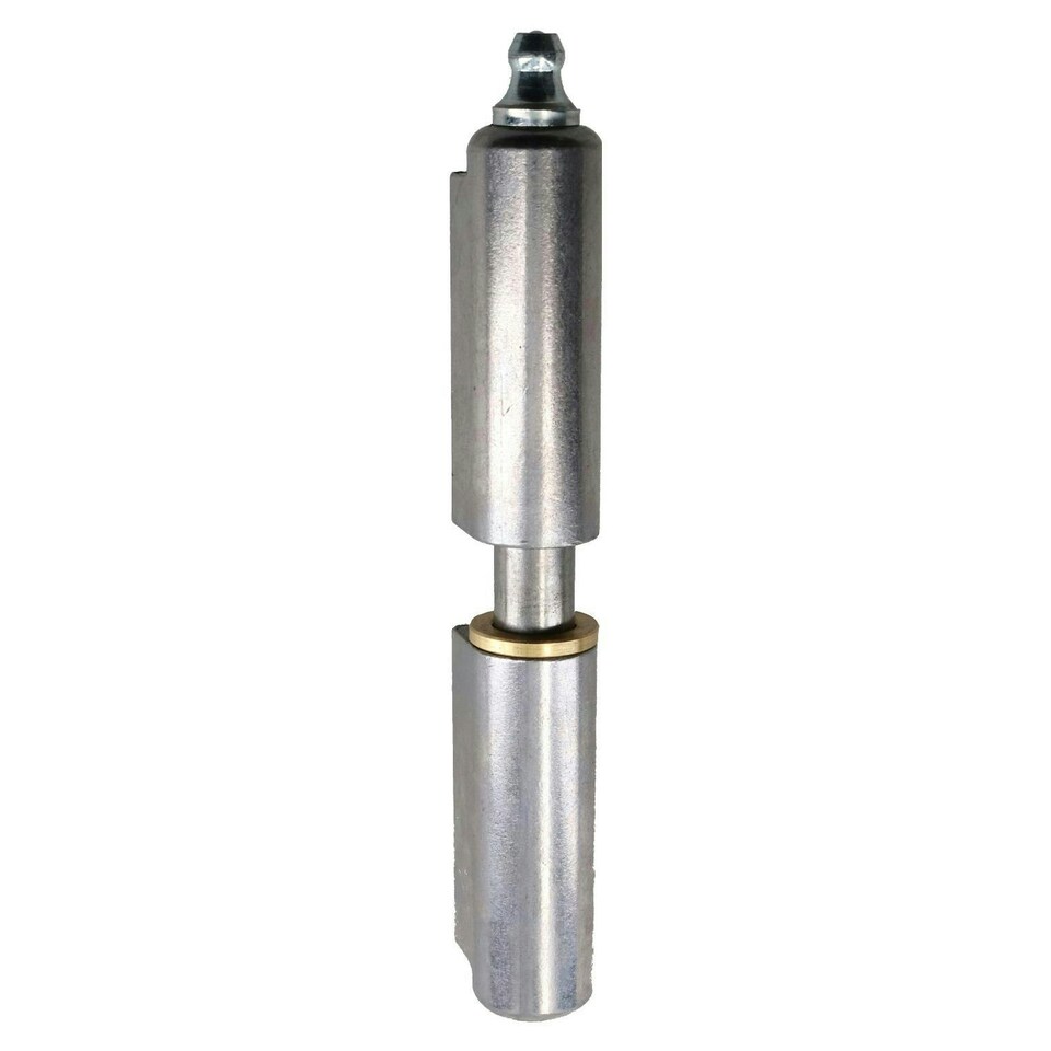 image 1 of 4 PACK Lift Off Bullet Hinge with Grease Nipple Weld On 15x100mm Door Silver