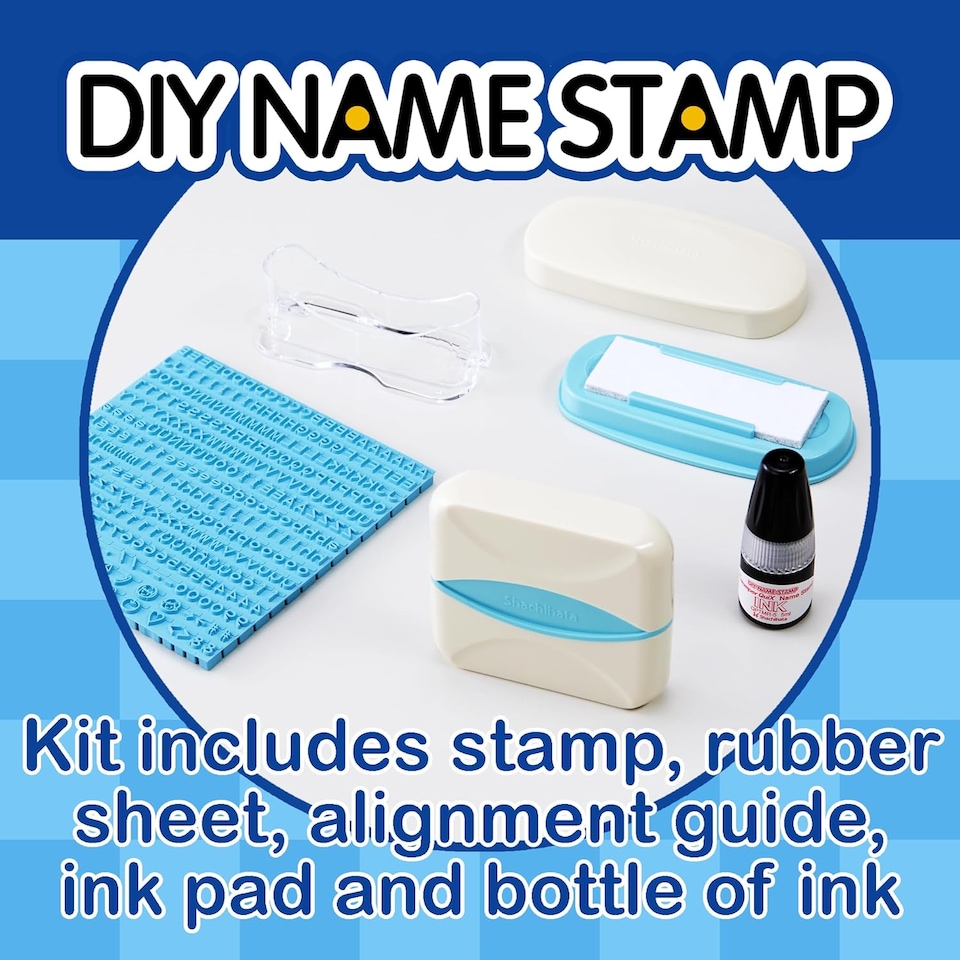 image 1 of DIY Rubber Name Stamp Kit